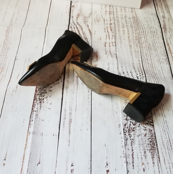 Tory Burch GiGi Leather Pointed Toe Pumps Black - Picture 6 of 15